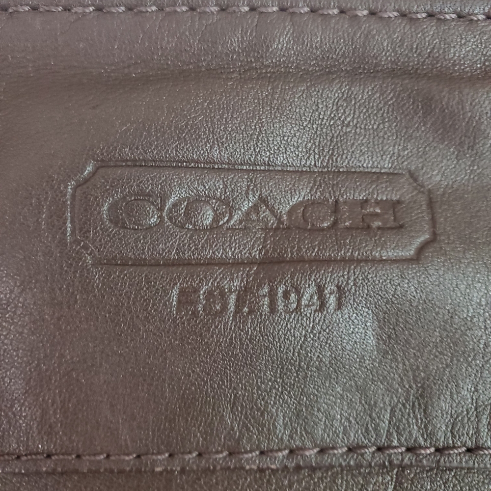 Coach Dark Brown Leather Crossbody Bag - Picture 2 of 9